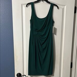 Connected Apparel Teal Sleeveless Midi Dress